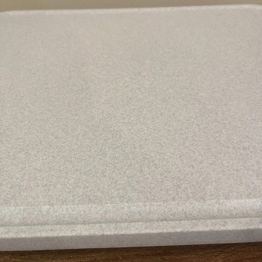 Cutco 126 LARGE Cutting Board White Gray Speckled 12x15 Juice Groove Made in USA